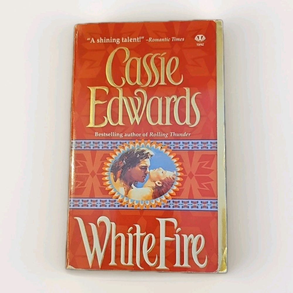 VTG Stand Back Cassie Edwards White Fire Native American Bodice Ripper Paperback